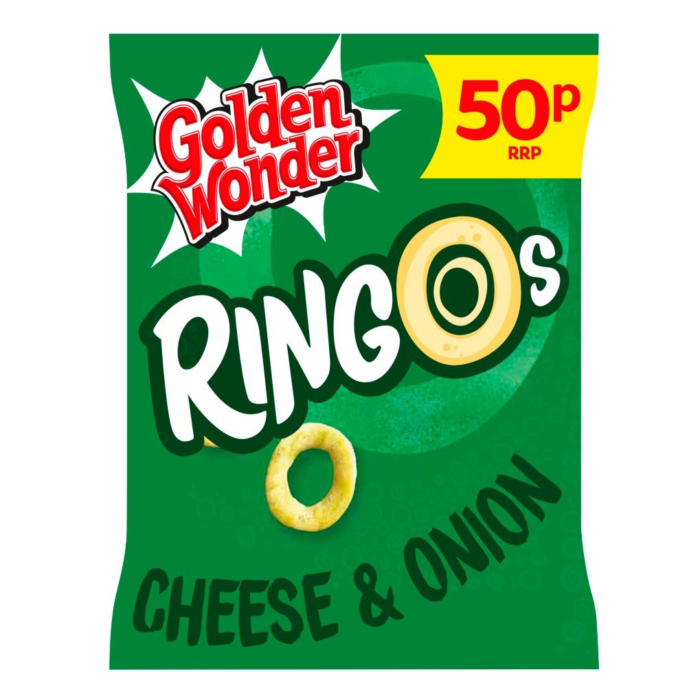 Golden Wonder Ringos Cheese & Onion 25g (Pack of 24)